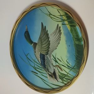 Vintage 11" Metal Serving Tray